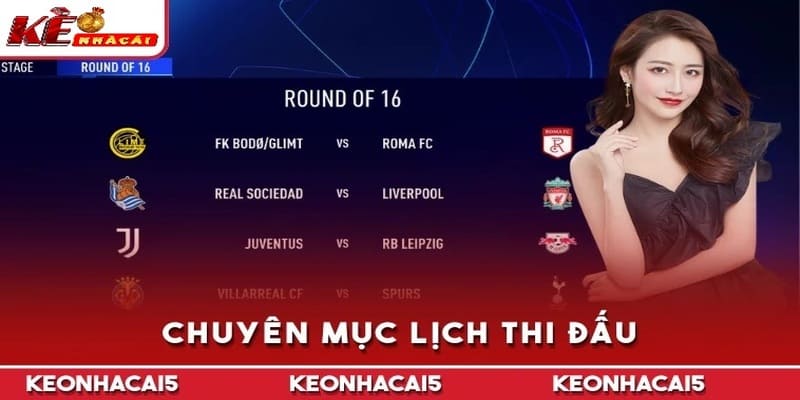 Chuyên mục Lịch Thi Đấu